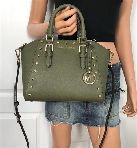 michael kors olive green purse.